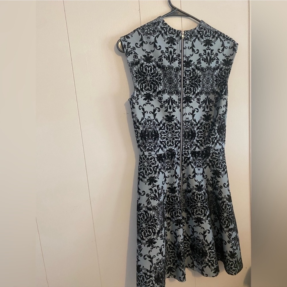 Trixxi Elegant holiday dress, velvety soft peplum, a line skater dress - Picture 2 of 8